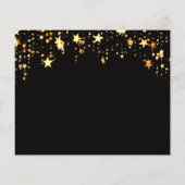 Broodje zwarte gouden foto's Bespaar de Datum Flyer (Achterkant)