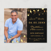 Broodje zwarte gouden foto's Bespaar de Datum Flyer (Voorkant)