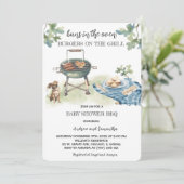 broodjes in de oven hamburgers op de grill kaart (Staand voorkant)