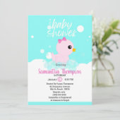 Broodjes Rubber Ducky Baby Shower-uitvindingen Kaart (Staand voorkant)