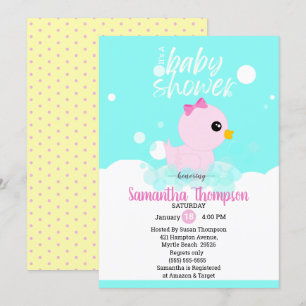 Broodjes Rubber Ducky Baby Shower-uitvindingen Kaart