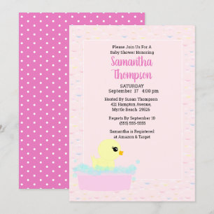 Broodjes Rubber Ducky Baby Shower-uitvindingen Kaart