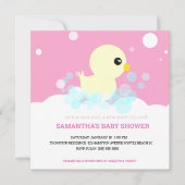 Broodjes Rubber Ducky Baby Shower-uitvindingen Kaart (Voorkant)