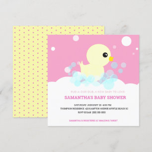 Broodjes Rubber Ducky Baby Shower-uitvindingen Kaart