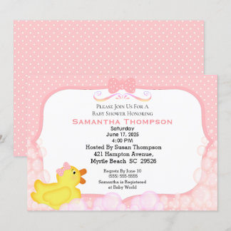 Broodjes Rubber Ducky Baby Shower-uitvindingen Kaart