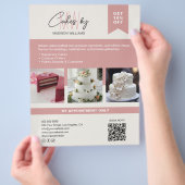 Broodjeszaak Cake Aangepast Initiaal Logo Zakelijk Flyer (Hand)