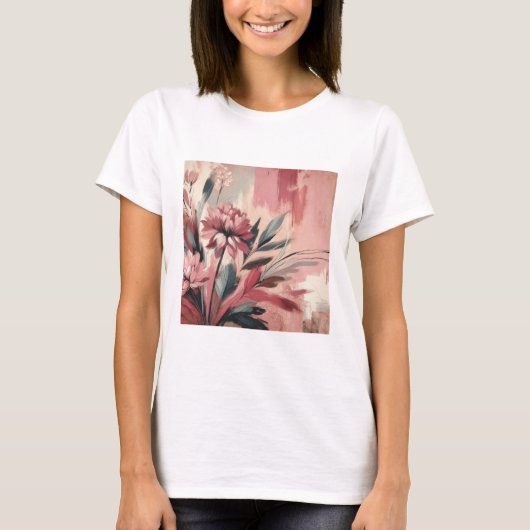 Broodkleurig damesshirt t-shirt (Voorkant)