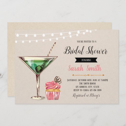 Broodkoeken en kakkerlakken, uitnodiging tot douch (Voorkant / Achterkant)