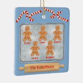 Broodkoekjes familie van vijf keramisch ornament (Rechts)