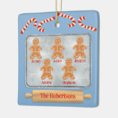 Broodkoekjes familie van vijf keramisch ornament (Links)