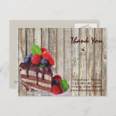 broodkorrelige dessert chocoladetaart bakkerij briefkaart (Voorkant / Achterkant)