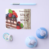 broodkorrelige dessert chocoladetaart bakkerij flyer (Enkel)