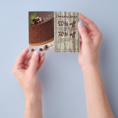 broodkorrelige dessert chocoladetaart bakkerij flyer (Hand)