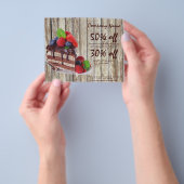 broodkorrelige dessert chocoladetaart bakkerij flyer (Hand)