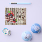 broodkorrelige dessert chocoladetaart bakkerij flyer (Enkel)