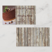 broodkorrelige dessert chocoladetaart bakkerij kortingskaartje (Voorkant / Achterkant)