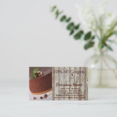broodkorrelige dessert chocoladetaart bakkerij kortingskaartje (Staand voorkant)