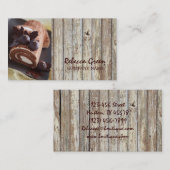 broodkorrelige dessert chocoladetaart bakkerij visitekaartje (Voorkant / Achterkant)