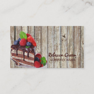 broodkorrelige dessert chocoladetaart bakkerij visitekaartje