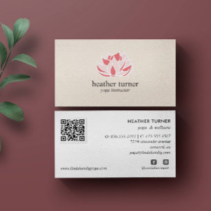 Broodkuikens van crème QR wellness spa massage yog Visitekaartje