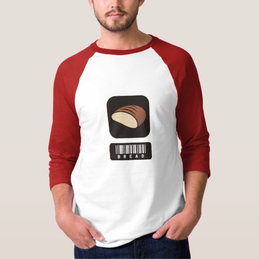 Broodliefhebbers 3/4 Mouwen Raglan T-shirt (Voorkant)