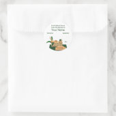 Broodmand Productlabel Ronde Sticker (Tas)