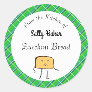 Broodplakje Groen Plakken Bakken Ronde Sticker