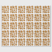 Broodpudding patroon cadeaupapier (Vlak)