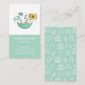 Broodrecept Bakkerij Business Illustratie Visitekaartje (Voorkant / Achterkant)