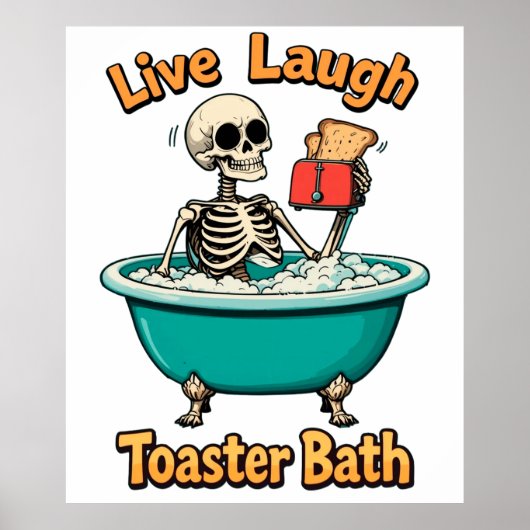 Broodrooster Bad, Live Laugh Poster (Voorkant)