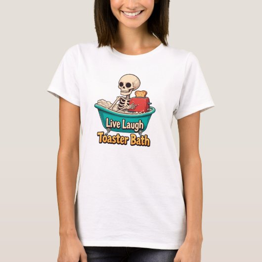 Broodrooster Bad, Live Laugh T-shirt (Voorkant)