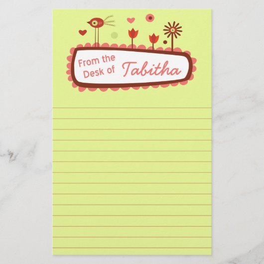 Broodrooster Briefpapier (Voorkant)