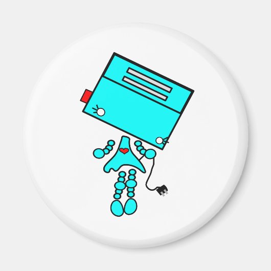 broodrooster meisje magneet (Voorkant)