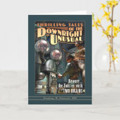 Broodrooster met Twee Hersenen! Wenskaart Kaart (Gele Bloem)