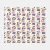 broodrooster ontbijt snoep gebakken brood fleece deken (Voorkant (Horizontaal))