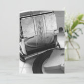  broodrooster uitnodiging Sjabloon (Staand voorkant)