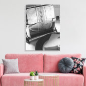 broodrooster zwart en wit verpakt canvas afdruk (Insitu (Woonkamer))