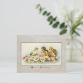  broodroosters en broodroosters feestdagenkaart (Staand voorkant)