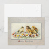  broodroosters en broodroosters feestdagenkaart (Voorkant / Achterkant)