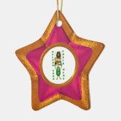 Broodster: houthargie keramisch ornament (Links)