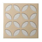 Broodstrand Sand Tan Brown Mosaic Art uit de gebro Tegeltje (Voorkant)