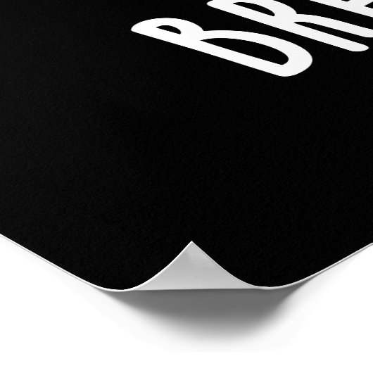 Broodtelefoons Grappig Brood Pun Dark BG Poster (Hoek)