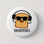 Broodtelefoons Grappig Brood Pun Ronde Button 5,7 Cm (Voorkant)