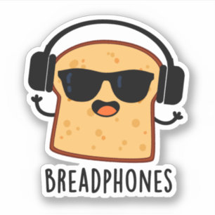 Broodtelefoons Grappig Brood Pun Sticker