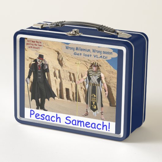 Broodtrommel. Gelukkig Pascha. loris/aap (Voorkant)