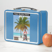 Broodtrommel. Gelukkige Verjaardag Matey! wasbeer/ (In situ)