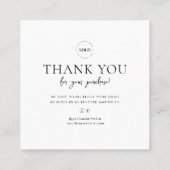 Broodverzorgingsinstructies Voeg uw Logo toe Dank  Vierkante Visitekaartje (Achterkant)