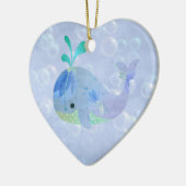 Broodvis Baby Boy Aankondiging Hart Keramisch Ornament (Links)