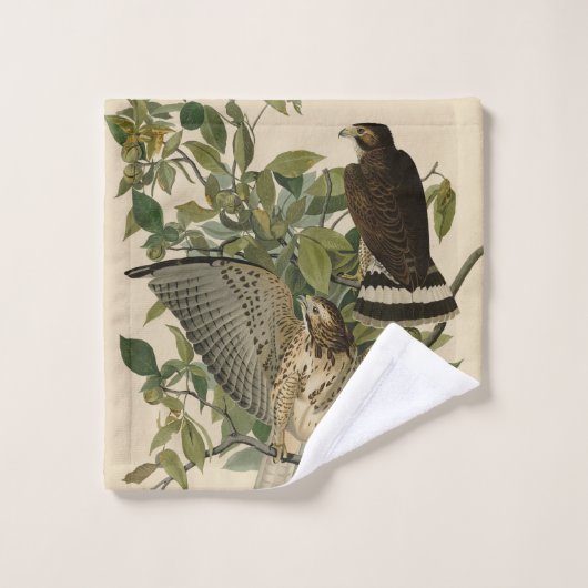 Broodwinged Hawk van de Amerikaanse vogels van Aud Bad Handdoek (Wasdoekje)
