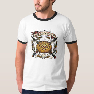 Broodwinner Sourdough Tatoeage Flash Grappige Bak T-shirt